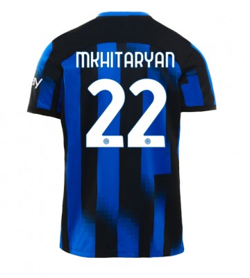 Inter Milan Henrikh Mkhitaryan #22 Replica Home Stadium Shirt 2023-24 Short Sleeve